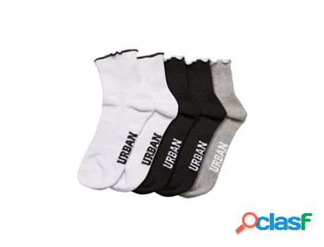 Juego de 4 Pares de Calcetines de Mujer Urban Classics Small