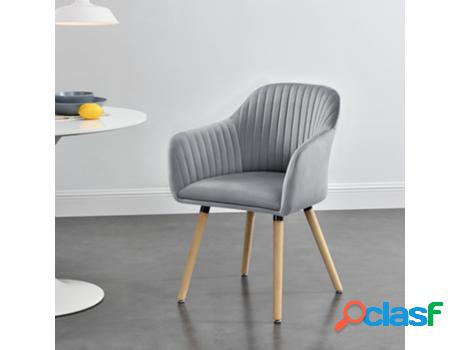 Juego de Sillas de Comedor [EN.CASA] Dover Gris claro