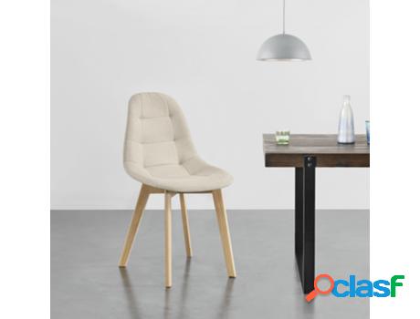 Juego de Sillas de Comedor [EN.CASA] Kopparberg Beige (Haya,