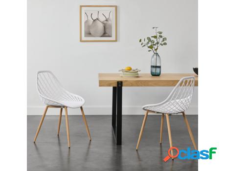 Juego de Sillas de Comedor [EN.CASA] Warschau Blanco