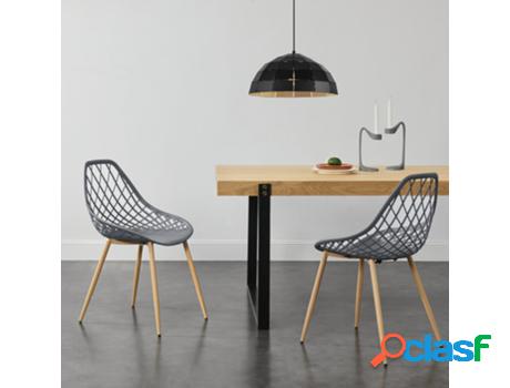 Juego de Sillas de Comedor [EN.CASA] Warschau Gris