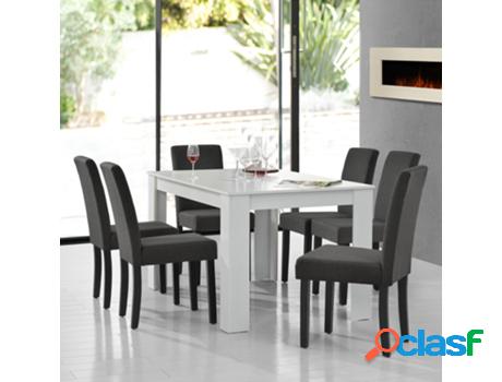 Juegos de Comedor [EN.CASA] Gris oscuro (MDF, tela - 140c x