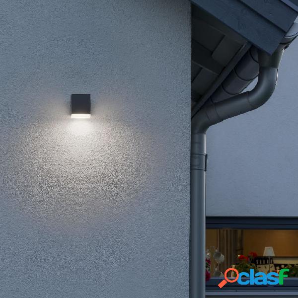 KONSTSMIDE Lámpara LED de pared Monza gris oscuro 1x6W