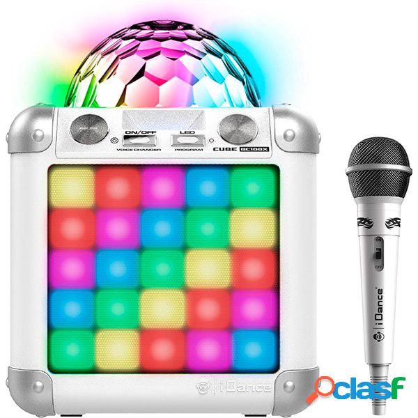 Karaoke Party Cube Blanco con Micro BC100X