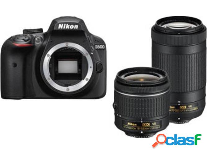 Kit Cámara Réflex NIKON D3400 + AF-P DX 18-55mm VR + AF-P