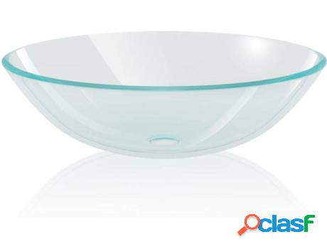 Lavabo VIDAXL Cristal Templado (Transparente - 42 cm)