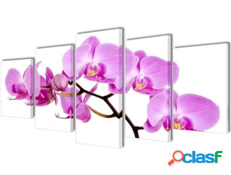 Lienzos para Pared VIDAXL Orquídea (200 x 100 cm)