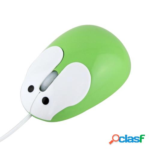 Lindo mouse con cable Mini mouse para computadora portátil