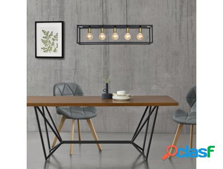 Lámpara Colgante LUX.PRO Negro/Latón (60 W - E27)