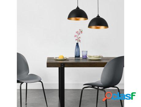 Lámpara Colgante LUX.PRO Negro/Oro (60 W - E27)