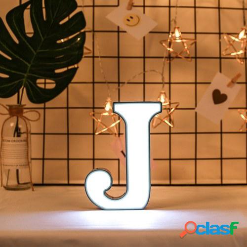 Lámpara blanca en forma de letra Home Club Decoración de