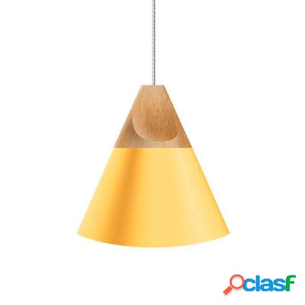 Lámpara colgante kono amarillo e27