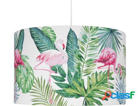 Lámpara de Techo Flamingo (Blanco - Poliéster -50x50x143