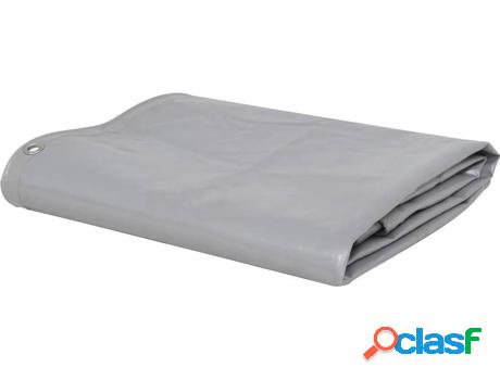 Lona VIDAXL Gris (650 G/m² - 4 x 8 m)