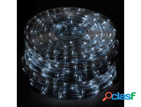Luces navidad tubo luz blanca fria 1200 leds para exteriores