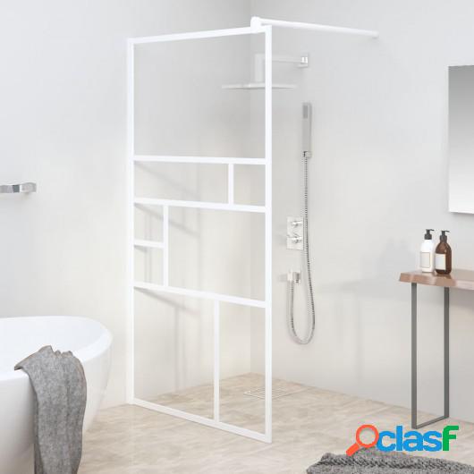 Mampara de ducha accesible vidrio ESG blanco 115x195 cm