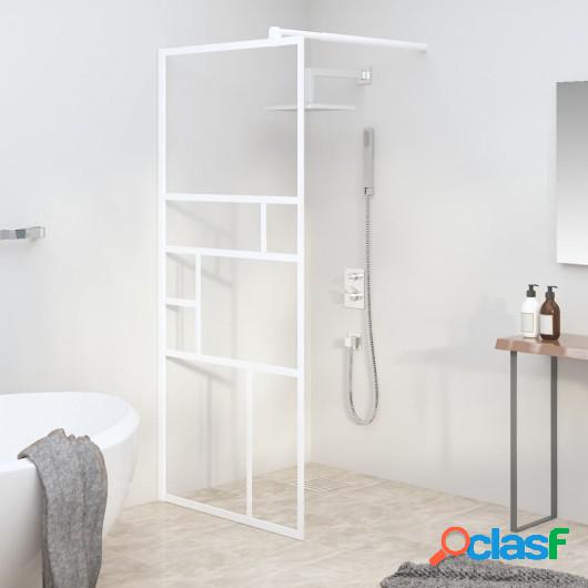Mampara de ducha accesible vidrio ESG blanco 90x195 cm