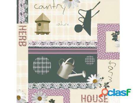 Mantel antimanchas hule rollo 140 cm. x 20 metros country