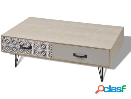 Mesa VIDAXL 243397 Beige (Tablero DM - 100 x 60 x 35 cm)