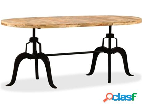 Mesa de Comedor VIDAXL 244799 (Madera de Manguera Maciza y