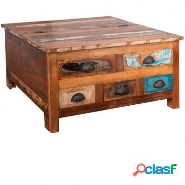 Mesa de centro baúl vintage madera
