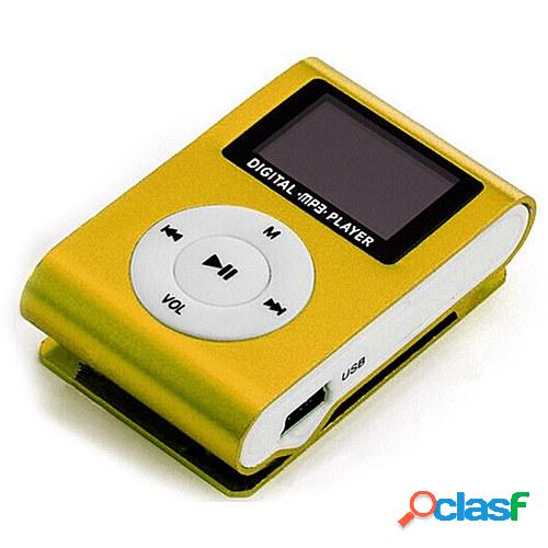 Mini Portable MP3 Music Player Metal Clip-on MP3 Player with