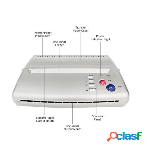 Máquina de transferencia de plantillas de tatuajes