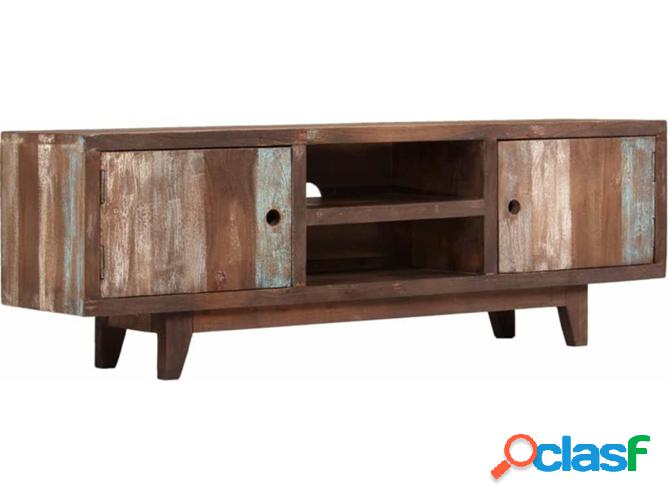 Mueble de TV ART PLANET (118x30x40cm - Madera Maciza -