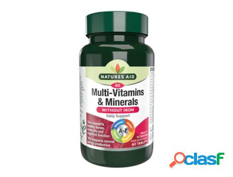 Natures Aid Multi-Vitamins & Minerals (without Iron)
