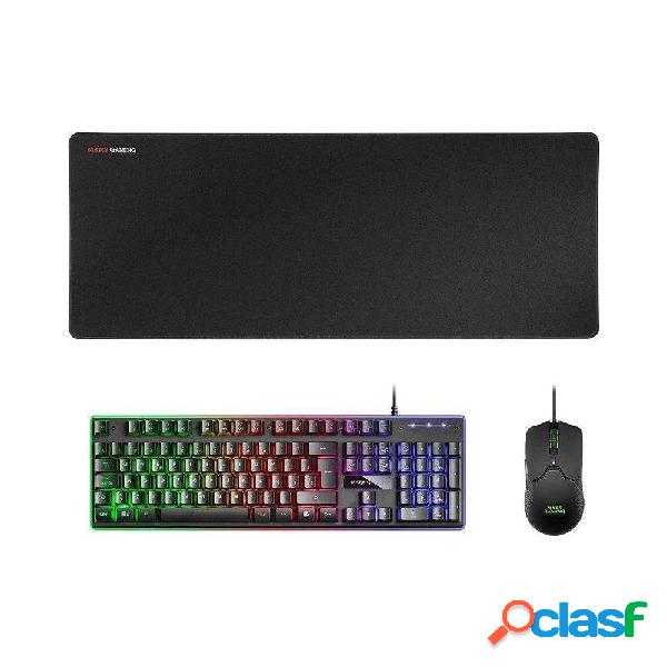 Pack Gaming Mars Gaming MCPX/ Teclado H-MECH + Ratón