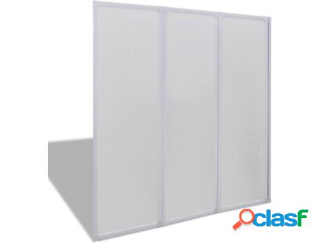 Panel de Ducha VIDAXL Plegable (Aluminio - 117x120 cm -