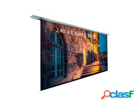 Pantalla de proyección eléctrica empotrable 2,40 x 1,35m,