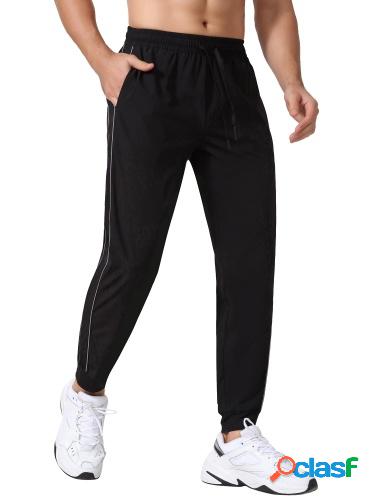 Pantalones de chándal para hombre con bolsillos correas