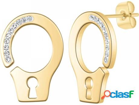 Pendientes SC_CRYSTAL (Acero - Dorado - 18 mm x 13 mm)