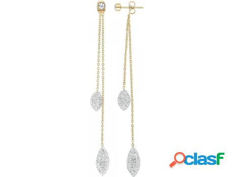 Pendientes SC_CRYSTAL Cristales (Acero - Dorado - 88 mm)