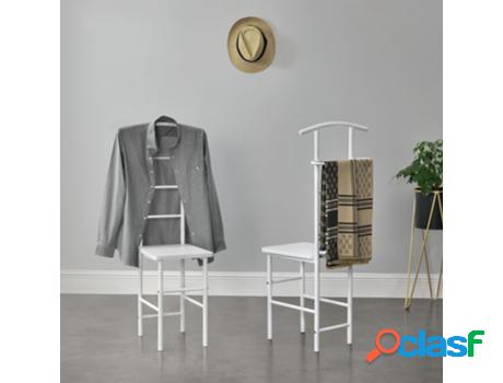 Percha [EN.CASA] Blanco (MDF/Metal - 107 x 45 x 45 cm)