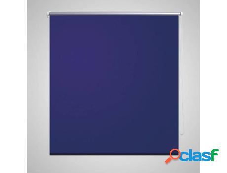 Persiana Estor Opaco Enrollable VIDAXL Azul Marino (80 x 230
