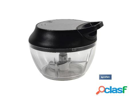Picadora manual, tapa y accesorio batidor 500 ml