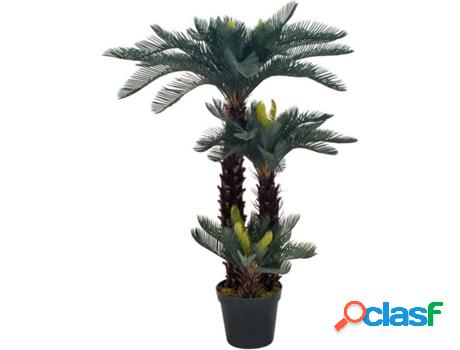 Planta Artificial VIDAXL Palmera Cica (Verde - 125 cm)