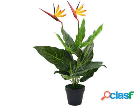Planta Artificial VIDAXL Strelitzia (Multicolor - 66 cm)