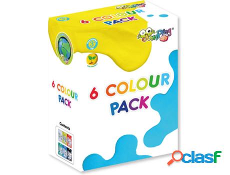 Plastilina JUMPINGCLAY Pack 6 Colores (Edad Minima: 3 años)
