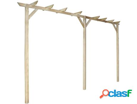 Pérgola VIDAXL (Marrón - Madera - 400x40x205 cm)