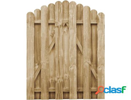 Puerta de Jardín VIDAXL Madera de Pino Impregnada (Verde