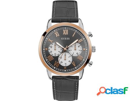 Reloj GUESS Hombre (Piel - Gris)