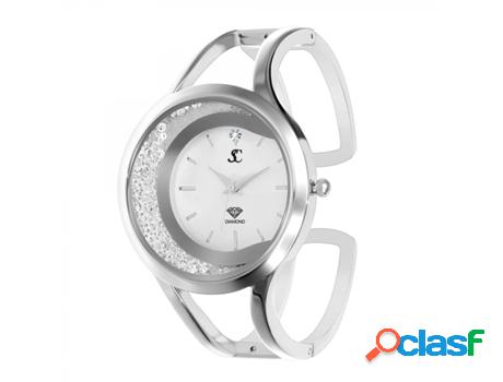 Relojes SC_CRYSTAL Mujer (Ródio - Plateado)