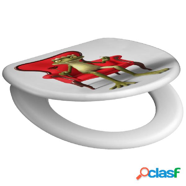 SCHÜTTE Tapa de váter con cierre suave FROG KING