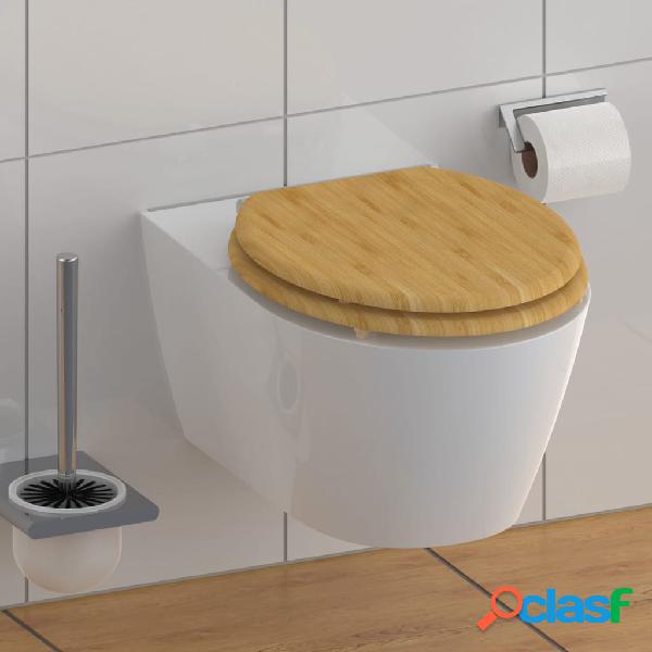SCHÜTTE Tapa de váter con cierre suave NATURAL BAMBOO