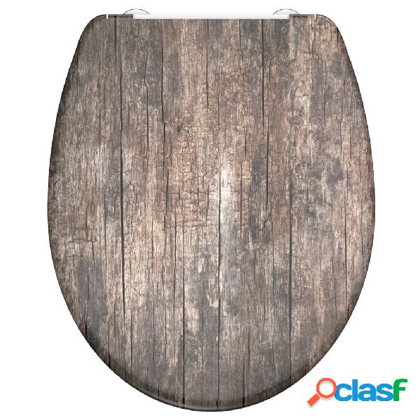 SCHÜTTE Tapa de váter con cierre suave OLD WOOD