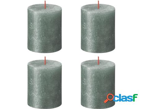 Set 4 velas BOLSIUS Shimer Óxido (Azul - Duración: 35h)