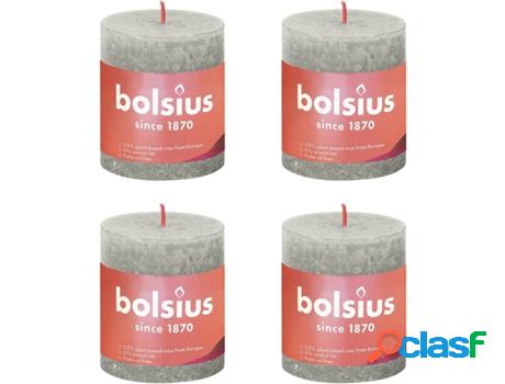 Set 6 Velas BOLSIUS Shine Arena (Gris - Duración: 35h)